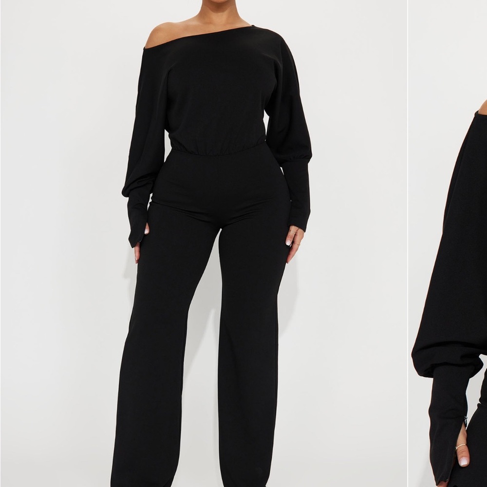 Fashion Nova Elegant Black Jumpsuit